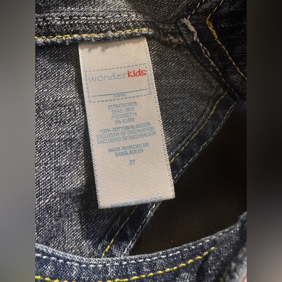 Lil Girl’s Denim Jumper Overalls Blue Size 2T - Picture 4 of 7